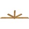 Ekena Millwork Kennewick Rough Sawn Timber Gable Bracket, Western Red Cedar, 84"W x 31"H x 2"D x 4"F, 9/12 Pitch GBW084X31X0204KEN00RWR - alternate 2